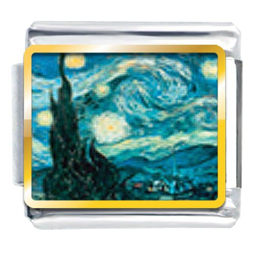 Starry Night Italian Charms Bracelet Link
