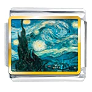 Buy Starry Night Italian Charms Bracelet Link by Pugster