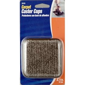 Waxman 4291995N 2-1/2-Inch Carpet Based Square Caster, Gray