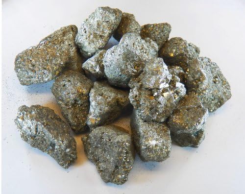 Fundamental Rockhound Products: 1/2 lb Rough Iron Pyrite Bulk Rock for Tumbling Metaphysical Gemstones Healing Crystals * Wholesale Lot * from Peru ... Focus, Strengthen ...