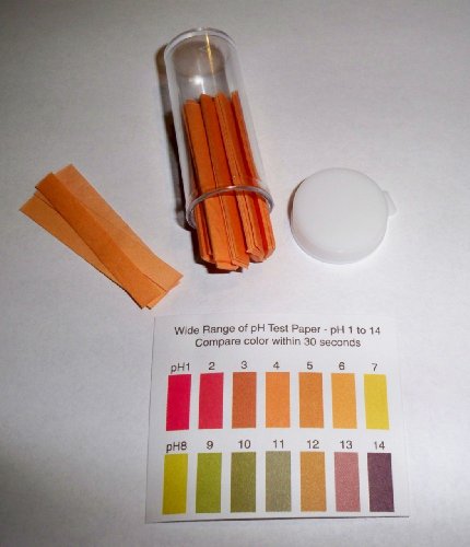 PH Paper Testing Strips - Wide Range 100 Strip Vial - Litmus Paper