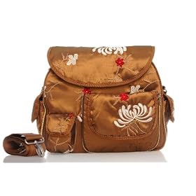 Buy Baby Bee Bags Designer Eglan Golden Brown Diaper Tote, Backpack, Messenger Bag by Baby Bee Bags