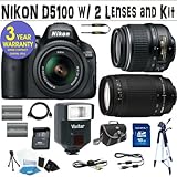 BRAND NEW NIKON D5100 DIGITAL SLR CAMERA BODY + NIKON 18-55 VR LENS + NIKON ....