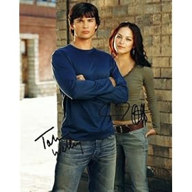  Tom Welling and Kristen Kreuk in Smallville photo with Autographs