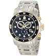 Invicta Men's 10382 Pro Diver Chronograph Black Carbon Fiber Dial Watch from Invicta