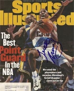 Terrell Brandon (Cleveland Cavaliers) autographed Sports Illustrated Magazine