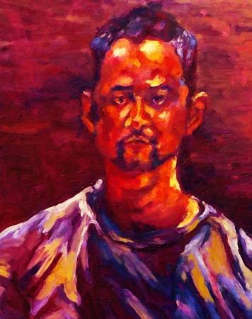 Custom Order #PY-V2H, Oil on Canvas, Custom Painting of The Person You Love, For 1 Person of Customer's Choice, Style: Expressionism, with Signature Text 