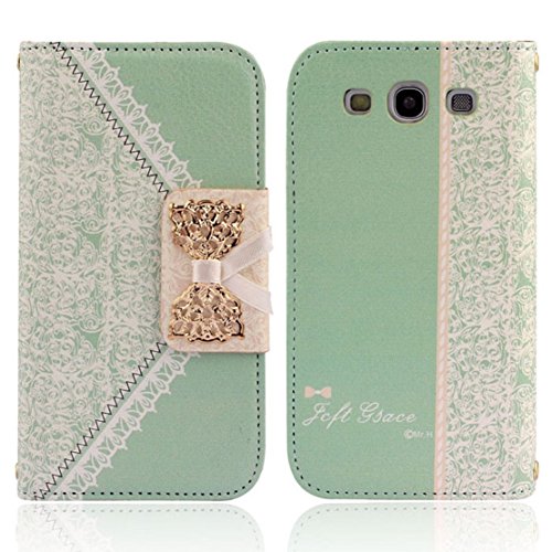 Towallmark(TM)Fresh Cute Flip Wallet Leather Case Cover for Samsung Galaxy S3 i9300