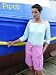 jack murphy BATEAU 3/4 Sleeve Top turquoise/white...SIZES 10 TO 20