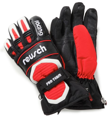 Reusch Jungen Handschuhe Racing Training II, fire red/black, 6,5, 2887276-3401