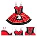 Christmas Costume, Vitalismo Wench Little Hooded Cosplay Dress with Cape Glove