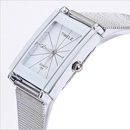 Free Postage Square White Box Double Drill with Couple Watch Casual Fashion Quartz Sport Watch 1486