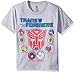 Transformers Big Boys Youth Short-Sleeved Tee Tearaway Label, Heather Grey, S