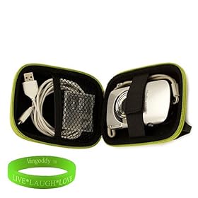Durable and Elegant Extra Thick Digital Camera Case for your Canon Powershot Series: A800 A810 A1200 A1300 A2200 A2300 A2400 IS A3300 A3400 A4000 SX230 hS SX260 hS S95 S100 ELPH 110 HS ELPH 100 HS ELPH 510 520 530 HS ELPH 300 310 320 HS in Nylon Green