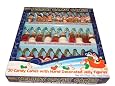 Sweet Seasons Holiday Candy Canes and Hand Decorated Jelly Figures Holiday Gift Stocking Assortment