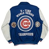 Chicago Cubs Wool/Leather Commemorative Varsity Jacket