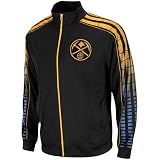 NBA adidas Denver Nuggets Black Vibe Full Zip Track Jacket (X-Large)