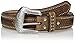 Nocona Men's Brown Ostrich Stitch Overlay