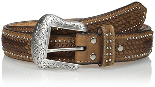 Nocona Men's Brown Ostrich Stitch Overlay