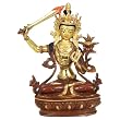 Tibetan Buddhism: Copper Manjushri Statue