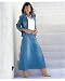 Together Long denim skirt|