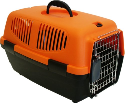 BRAND NEW DOG CAT PET KENNEL CARRIER CRATE CAGE 18 x 11 x 12 Z100S-ORANGE