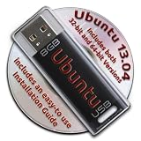 Ubuntu Linux 13.04 Bootable 8GB USB Flash Drive and DVD set - 32-bit and 64-bit.