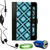 Sony PRS 950 Kit: for (PRS-950 with 6″ Display) Harlan BLUE Checker Plaid Melrose Leather Flip Case + Earphones + BLUE Compatible PRS 950 USB Car Charger + Live * Laugh * Love VanGoddy Wrist band!!! Sony PRS 950 Kit: for (PRS-950 with 6″ Display) Harlan BLUE Checker Plaid Melrose Leather Flip Case + Earphones + BLUE Compatible PRS 950 USB Car Charger + Live * Laugh * Love VanGoddy Wrist band!!!
