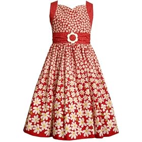 Bonnie Jean Girls 7-16 Woven Dress With Print