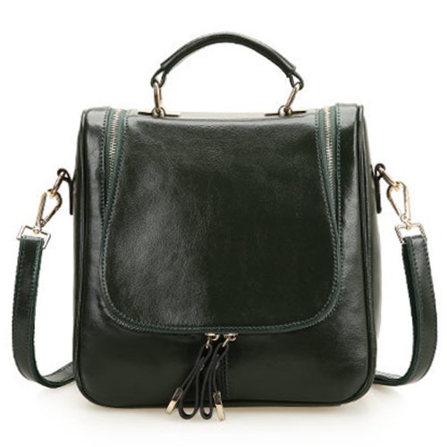 EcoCity Ladies Small Leather Shoulder Messenger Bags Handbag Purse-Backpack