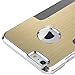 iPhone 6s Plus Case, ULAK Luxury Aluminum Chrome Coating Hybrid Hard Case Cover With PC Bumper for Apple iPhone 6s Plus / 6 Plus 5.5 Inch (Gold)