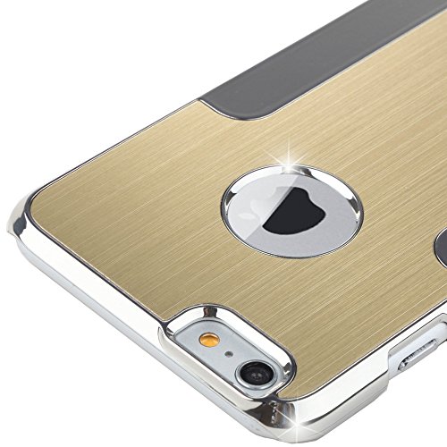 iPhone 6s Plus Case, ULAK Luxury Aluminum Chrome Coating Hybrid Hard Case Cover With PC Bumper for Apple iPhone 6s Plus / 6 Plus 5.5 Inch (Gold)