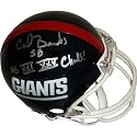 Carl Banks Autographed SB XXI / XXV Champs Inscription NY Giants Replica Mini Helmet