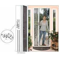 Retractable Screen Door Kit, Euro-Style, 84 Height, White