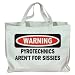 WARNING PYROTECHNICS AREN'T FOR SISSIES Totebag (Cotton Tote / Bag)