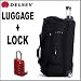 Delsey Helium Pilot 32inch Trolley Duffel (Black) and Wordlock 4 Dial TSA Luggage Lock