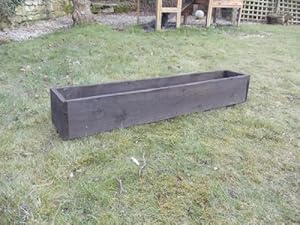 Wooden Planter box 180x18x18: Amazon.co.uk: Garden &amp; Outdoors