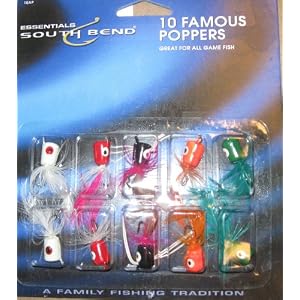 60 FAMOUS POPPERS FOR FLY FISHING 6 PACKS OF 10 by 