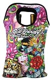 Ed Hardy Neoprene Double Wine Beverage Tote True Love