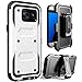 Galaxy S7 Edge Case, SOPKASE Heavy Duty Protection Dual Layer Full-body Rugged Combo Locking Belt Swivel Clip Holster Cover with Kickstand Shock Reduction Case for Samsung Galaxy S7 Edge (Black/white)