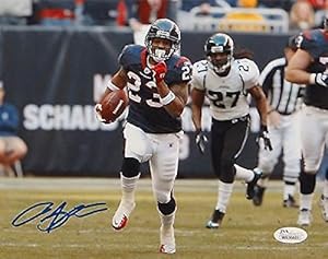 Arian Foster Signed Picture - 8x10 Running From Jags - JSA Certified - Autographed NFL Photos