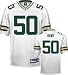 A.J. Hawk Jersey: Reebok Authentic White #50 Green Bay Packers Jersey