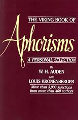 Viking Book of Aphorisms a Personal Sele