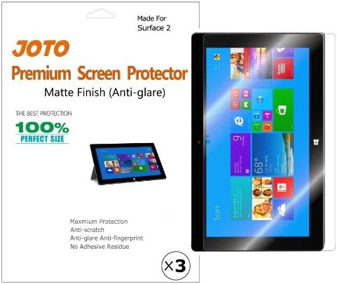 JOTO Premium Screen Protector Film for MS Microsoft Surface 2 Tablet Anti Glare, Anti Fingerprint (Matte Finish) with Lifetime Replacement Warranty (3 Pack)