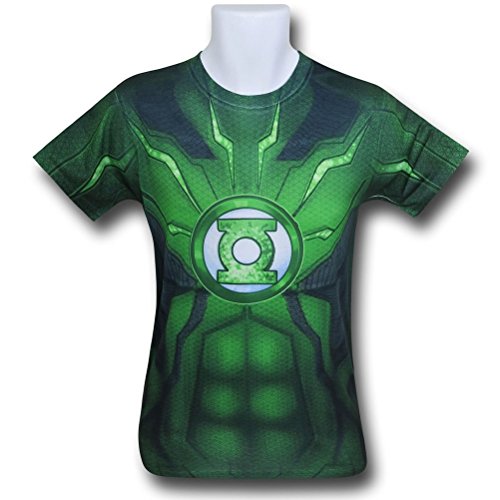 DC Comics Mens Green Lantern Suit Up Sublimated Costume T-shirt