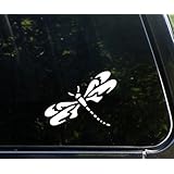 DRAGONFLY(New) White 5" Vinyl STICKER / DECAL