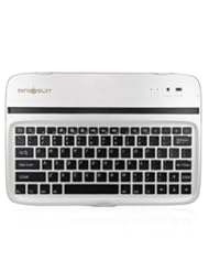 MiniSuit Bluetooth QWERTY Keyboard Stand Case for Google Nexus 10 (Aluminum Finish)