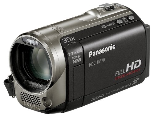 Panasonic デジタルハイビジョンビデオカメラ TM70 ムーンブラック HDC-TM70-K (内蔵メモリ96GB)