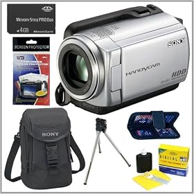 Sony DCR-SR47 60GB Hard Disk Drive Handycam® Camcorder (Silver) + Camcorder Accessory Kit