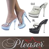 ハイヒール ミュール サンダル Pleaser プリーザー (ALLURE601H) 厚底 ピンヒール 予約受付中